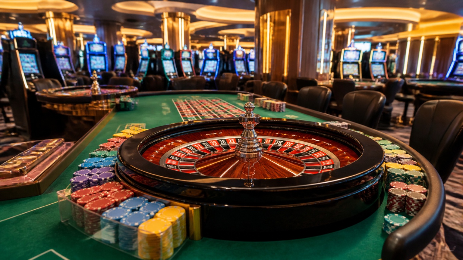 How to Choose the Best Crypto Casino for Games Casino gaming area with slot machines and roulette table