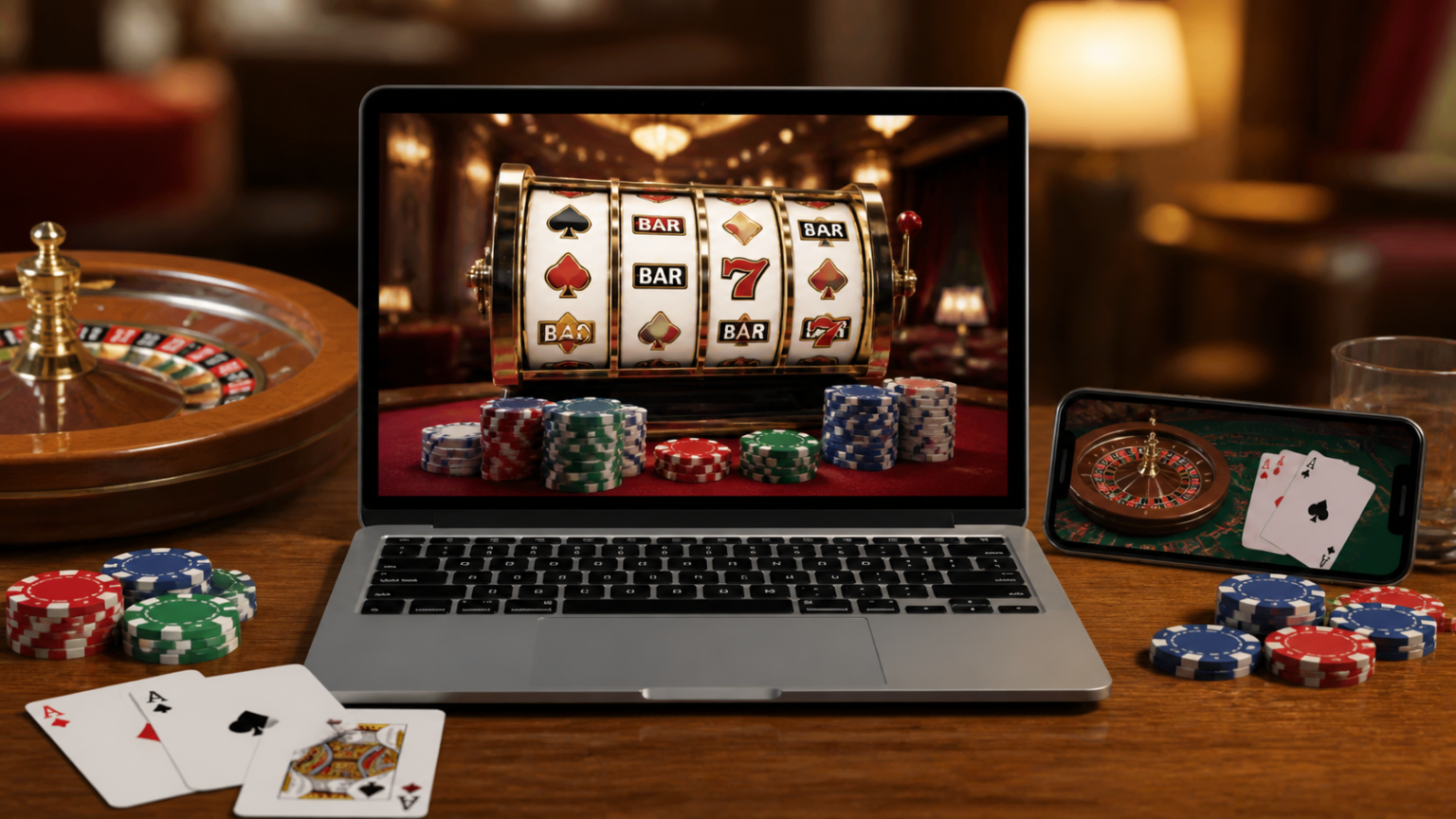 How to Evaluate a Platform Before You Play: online casino malaysia Laptop and phone displaying online casino games