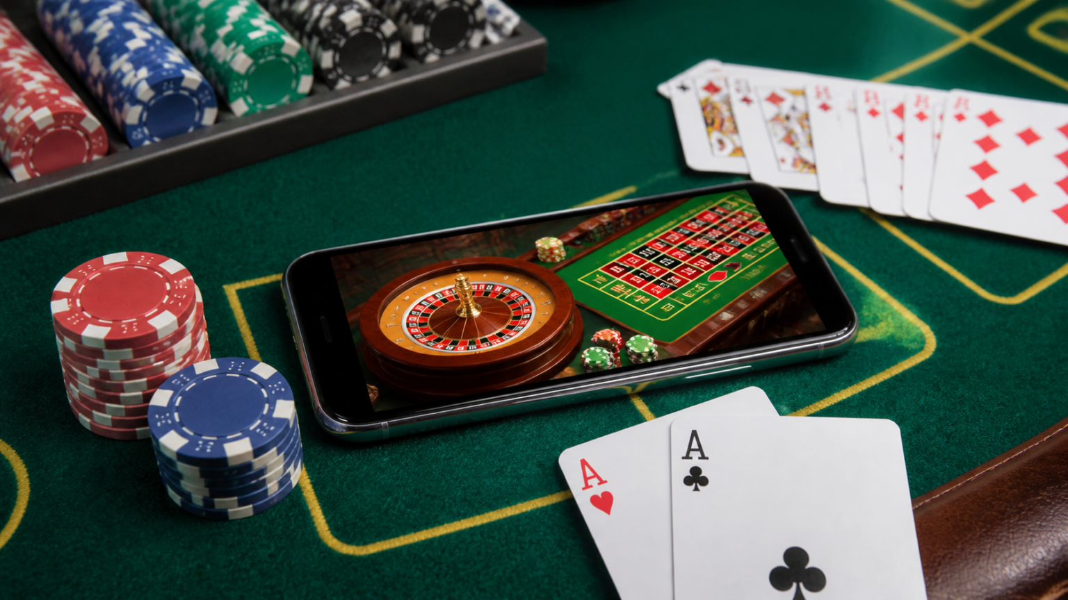Migliori Siti Scommesse Non AAMS e Slots Casinos: Guida per Nuovi Utenti Casino chips and a smartphone showing an online casino
